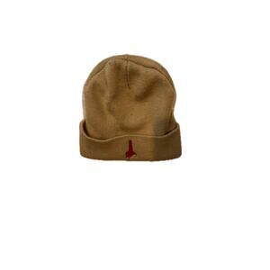 Dripping Candle Beige Acrylic Beanie One Size Fits All